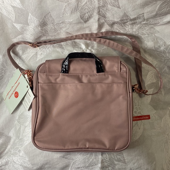 NWT Samantha Brown Rose Gold Crossbody w/RFID Pocket - Picture 4 of 10